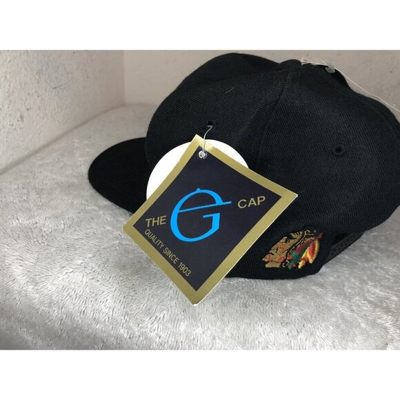 NWT Vintage Chicago Blackhawks Snapback Black Hat The G-Cap Official NHL - Picture 6 of 12